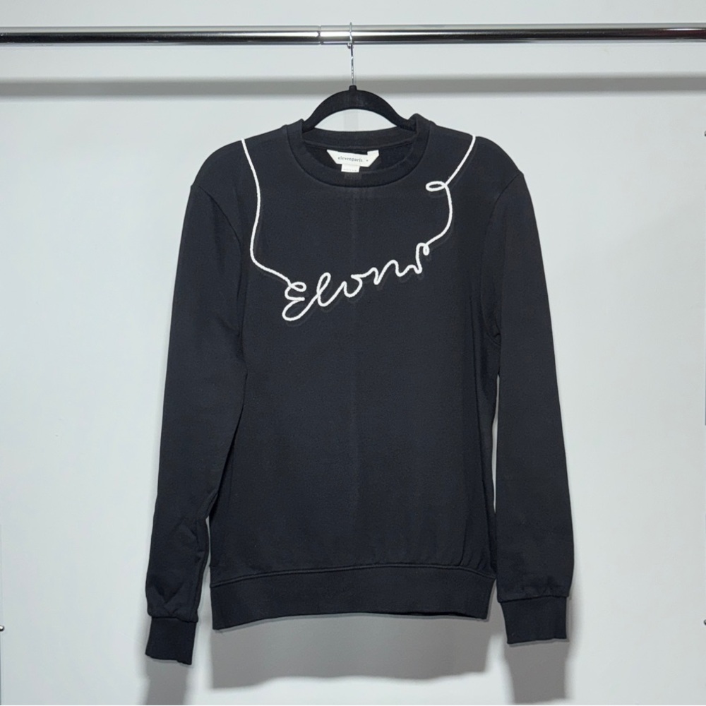Elevenparis Men’s Black Crewneck Sweater Size M